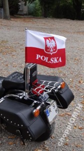 Maszt motocyklowy flaga polski na motocykl