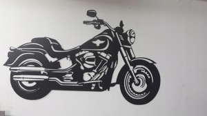 HARLEY CUSTOM moto POSTER MOTOCYKLOWY HD FAT BOY