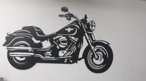 HARLEY CUSTOM moto POSTER MOTOCYKLOWY HD FAT BOY