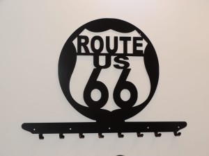 Wieszak na ubrania MOTOCYKL CUSTOM ROUTE 66 motor