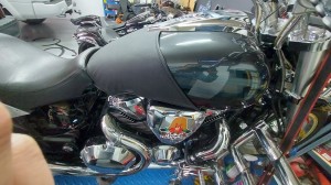 Pas KRAWAT NA BAK HONDA VTX 1800 retro custom F